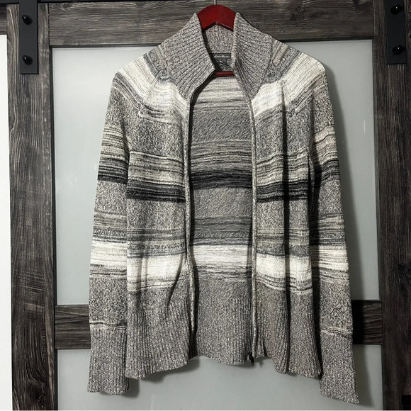 Eddie Bauer Grandmacore Women's PM Cotton Sweater Cardigan Chunky Full Zip - Picture 9 of 10